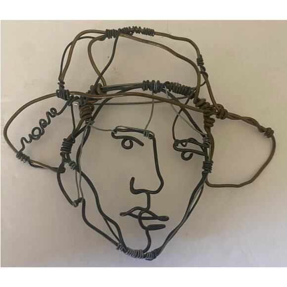 NOAH JAMES SAUNDERS WIRE FACE PIN - MAN - Size 4" x 3" - Picture 8 of 8